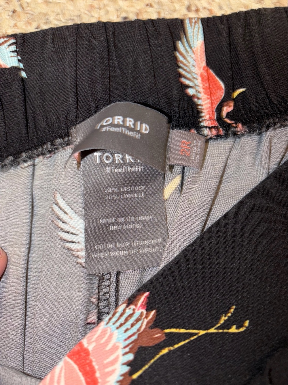Torrid wide leg slacks elastic Waist Sz 2X - Picture 4 of 6